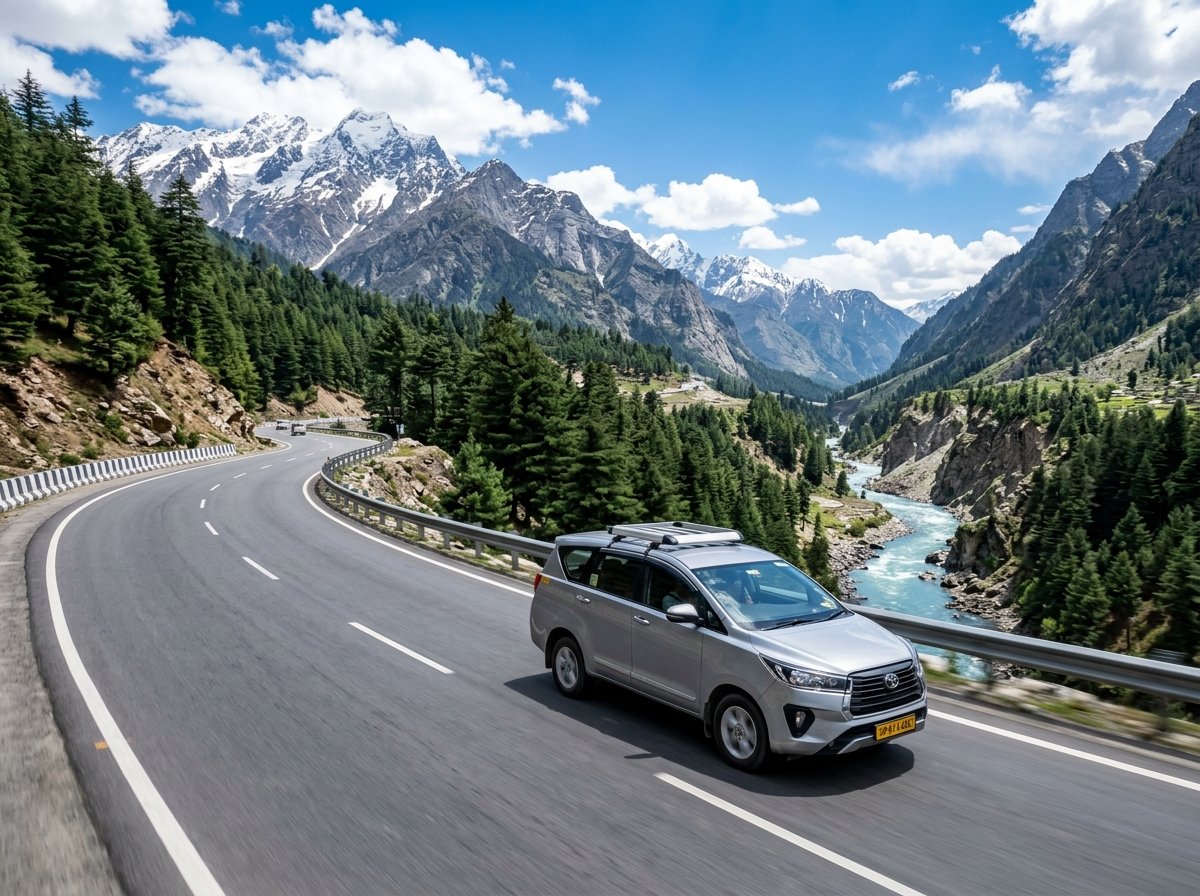 North Indian Mountain Highway Cab